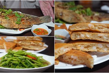 [詠順泰式小吃店]據說是桃園最好吃的泰式料理店，厚實蝦餅、酸辣炸魚、連空心菜都好吃到想再點一盤。